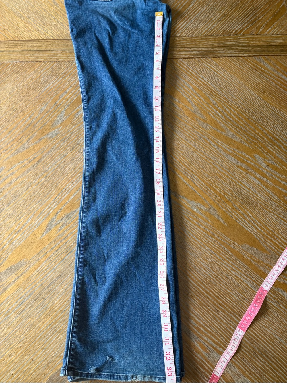 7 For All Mankind Dojo Bootcut Flare Jeans Medium Wash 27 - Picture 5 of 8